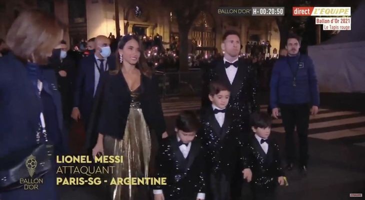 Balón de Oro: todos hablan del look de Messi, Antonela Roccuzzo y sus hijos | Deportes
