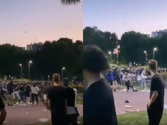 Video: tres heridos por una batalla campal en el Parque Chacabuco | Actualidad
