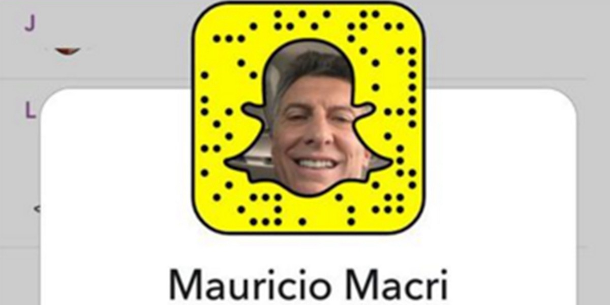 Mauricio Macri anunció su llegada a Snapchat | Tecno