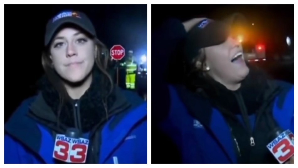 Video: la cronista del noticiero que fue atropellada en vivo, pero siguió informando | Internacionales