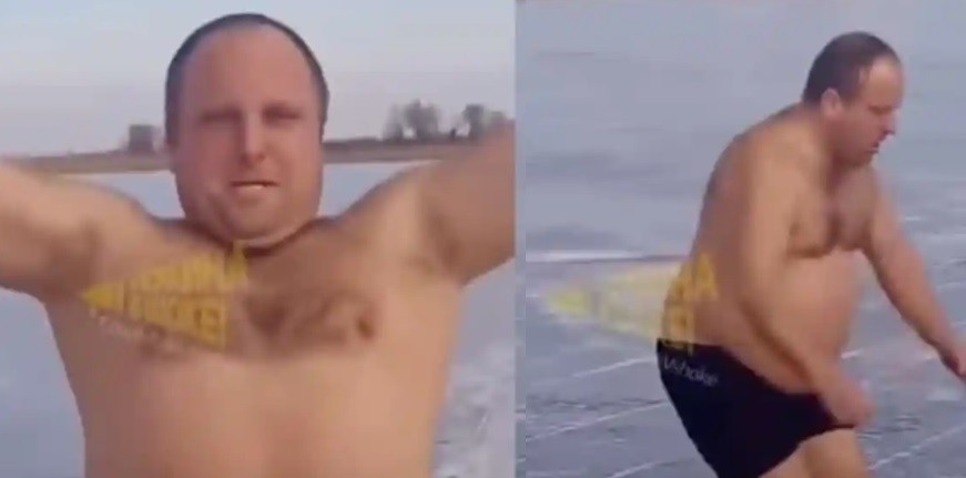 "No tengo miedo": le pidió a su esposa que lo grabe, saltó a un río congelado y murió | Internacionales