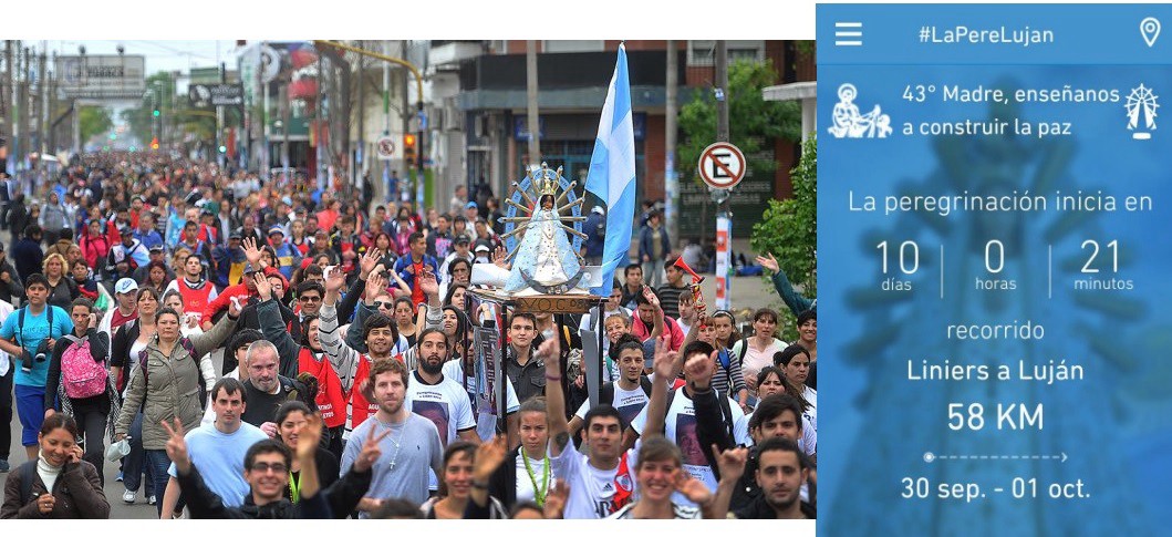 Lanzan una aplicación con datos útiles para la 43 peregrinación a Luján | Tecno