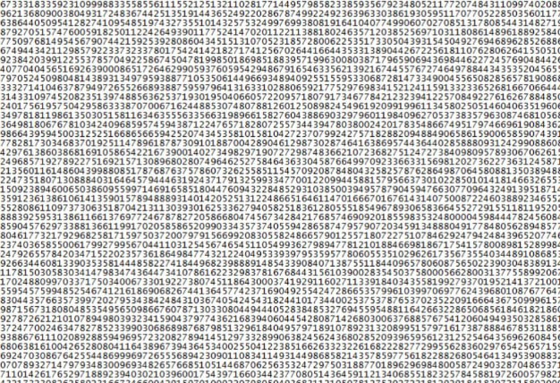 Descubrieron un número primo con 23 millones de dígitos | Tecno