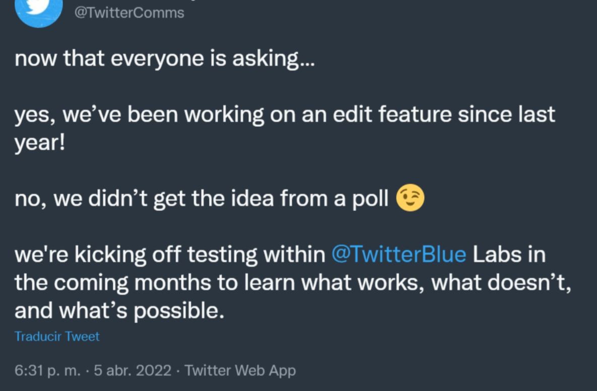 Twitter trabaja en una función para editar tweets | Tecno