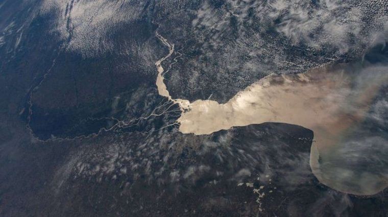 Foto viral: la NASA tomó una fotografía del Río de la Plata | Actualidad
