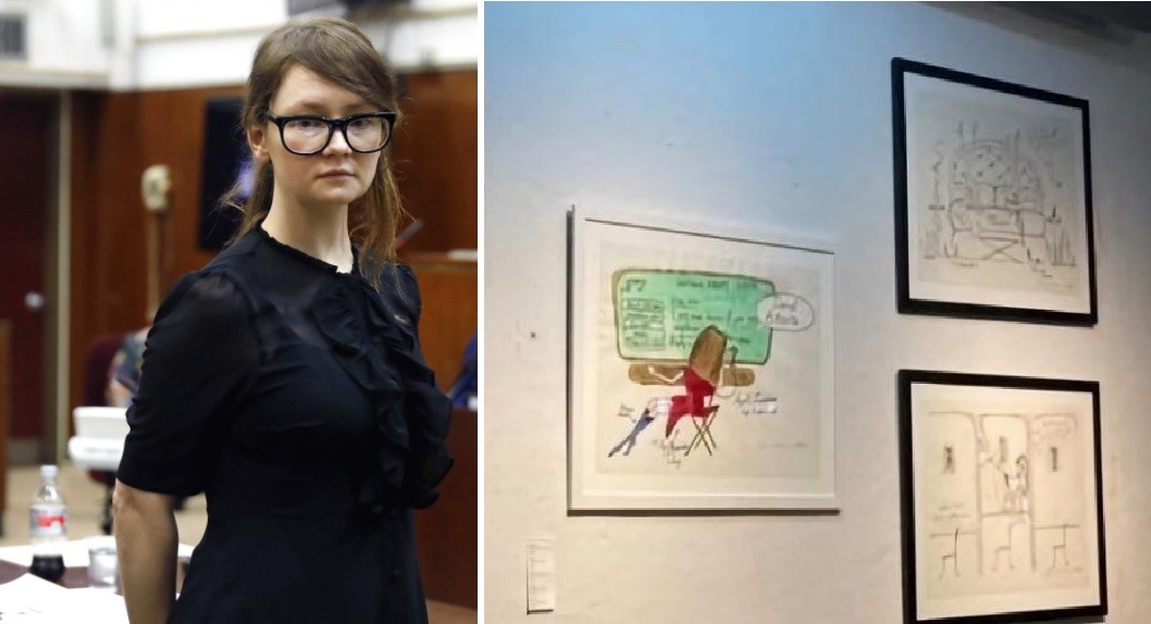 Exposición de los dibujos carcelarios de la estafadora Anna Sorokin: venden copias desde 250 dólares | Internacionales