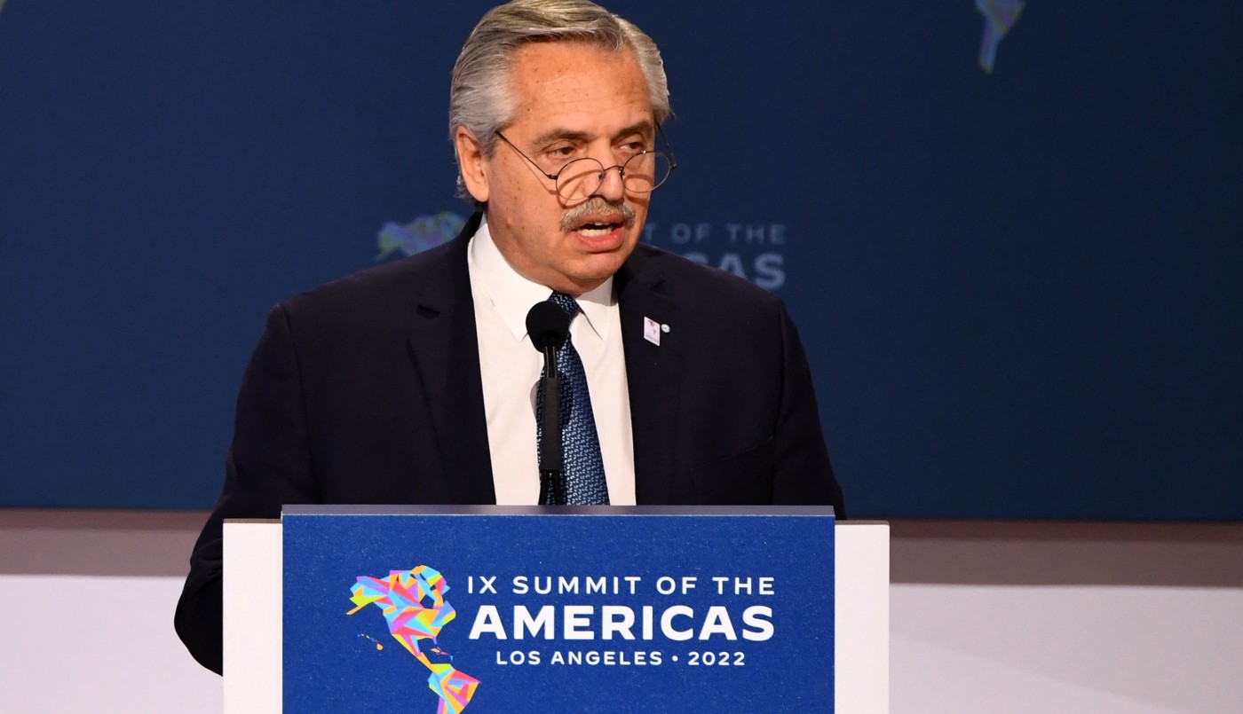 Alberto Fernández en la Cumbre de las Américas: "Ser país anfitrión no otorga la capacidad de imponer un derecho de admisión" | Política