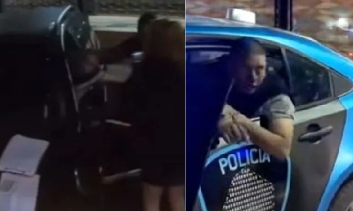 Chocó contra un poste, se resistió a bajar del auto y lo detuvieron entre cinco policías | Actualidad