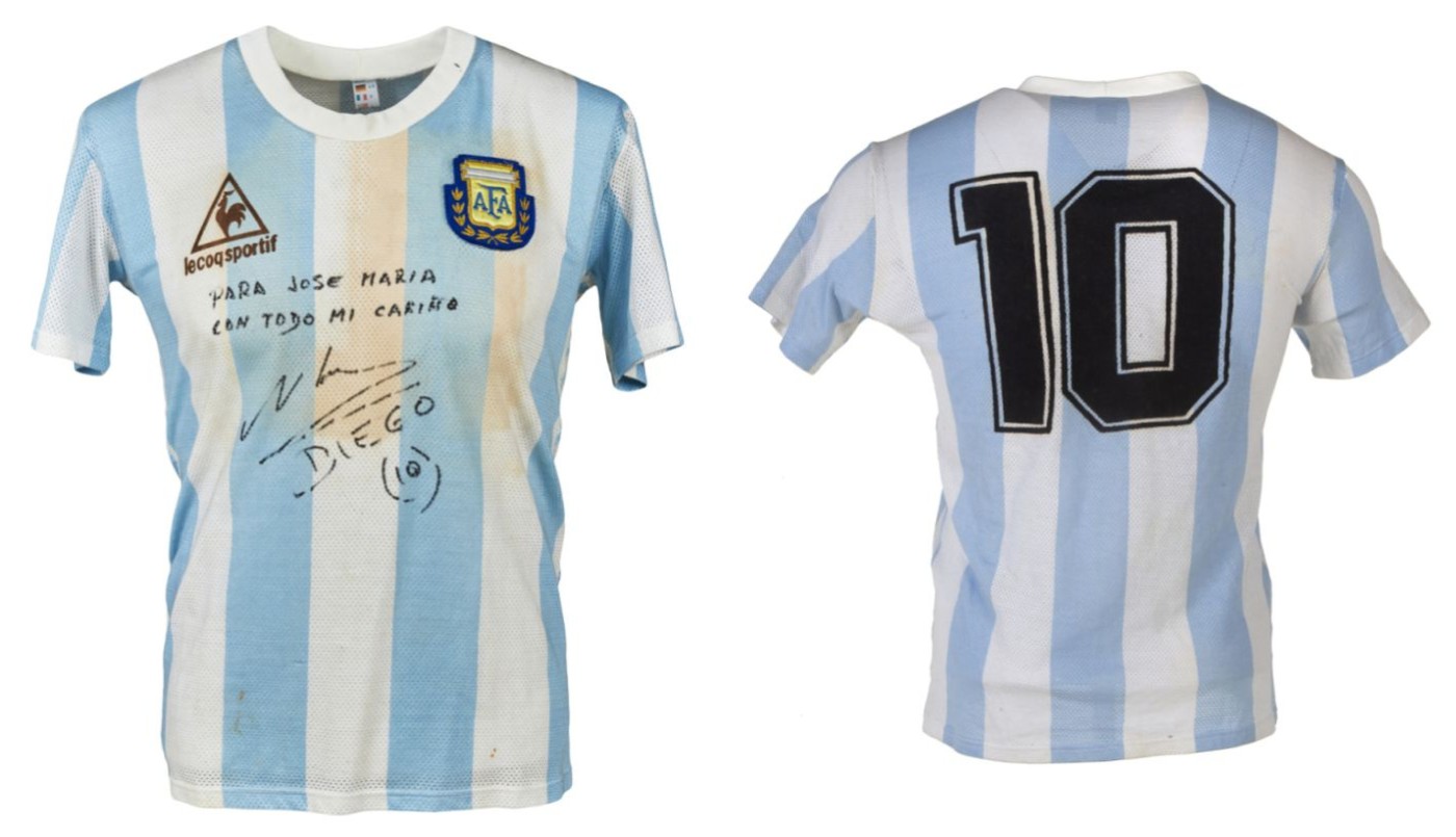 Subastaron en US$ 50.000 la camiseta que usó Maradona en la final de México 86 | Deportes
