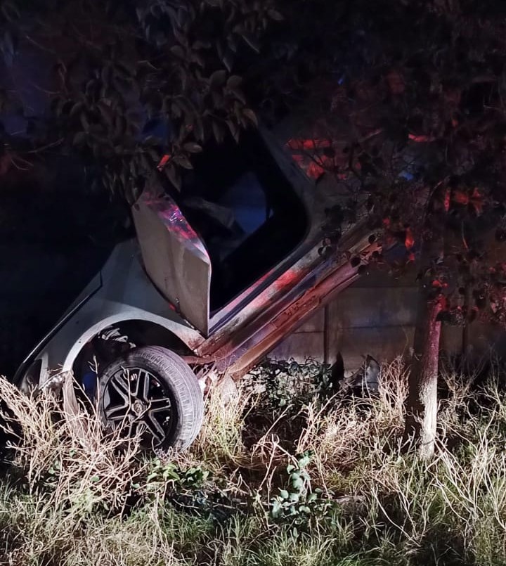 Insólito accidente: alcoholizado, perdió el control del auto y quedó colgando de un árbol | Actualidad