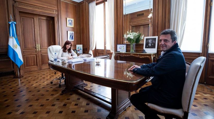 Cristina Fernández de Kirchner recibió a Sergio Massa en el Senado | Política