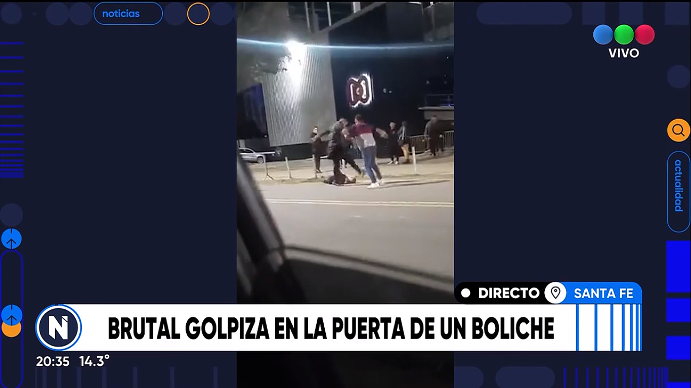 Brutal golpiza a un joven a la salida de un boliche en Santa Fe | Actualidad
