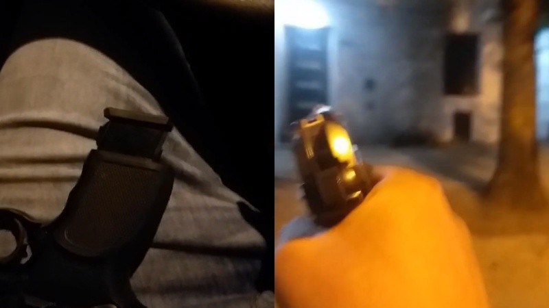 Preso con salidas transitorias se grabó baleando una casa | Actualidad