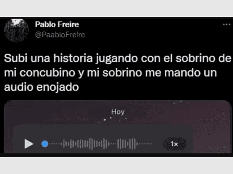 Los audios virales de un nene celoso porque su tío jugó con otro niño | Redes
