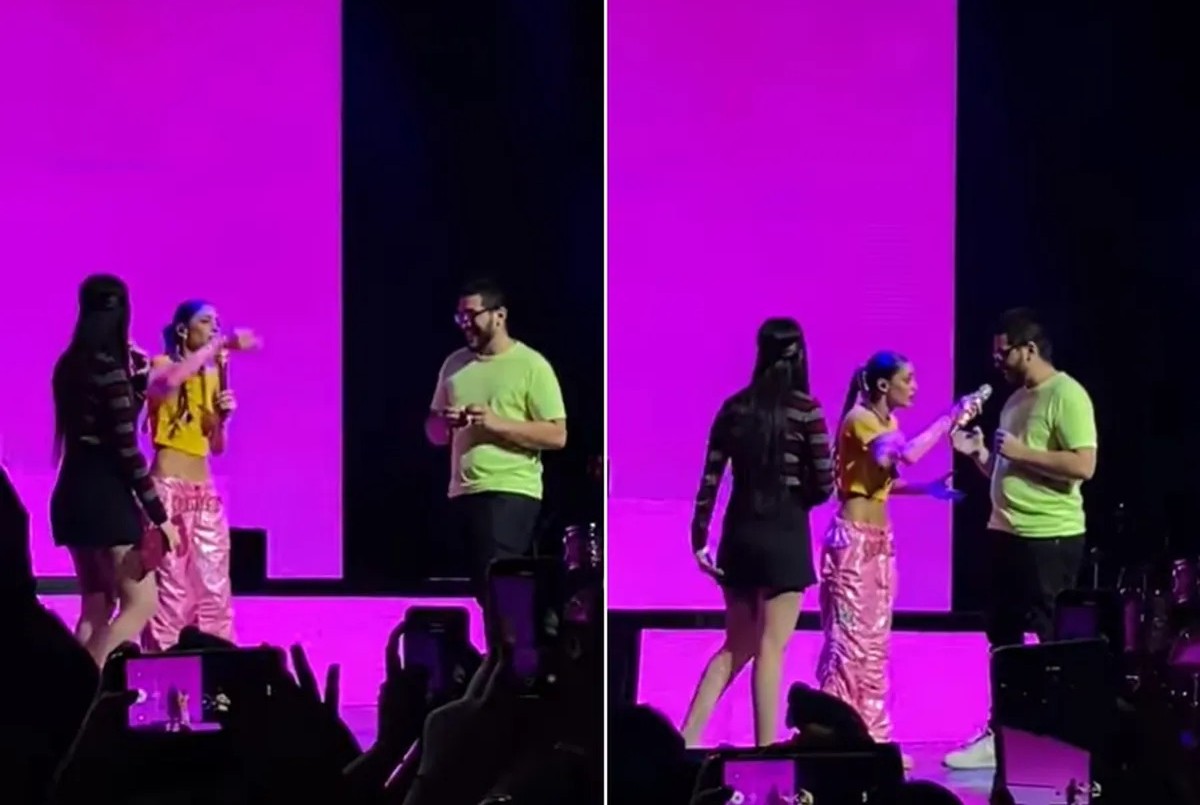 Romántica propuesta en medio de un show de Tini en Brasil | Espectáculos