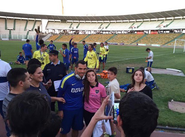 Con la presencia de público por pedido de Tevez,  Boca entrenó en el Mario Kempes | Deportes