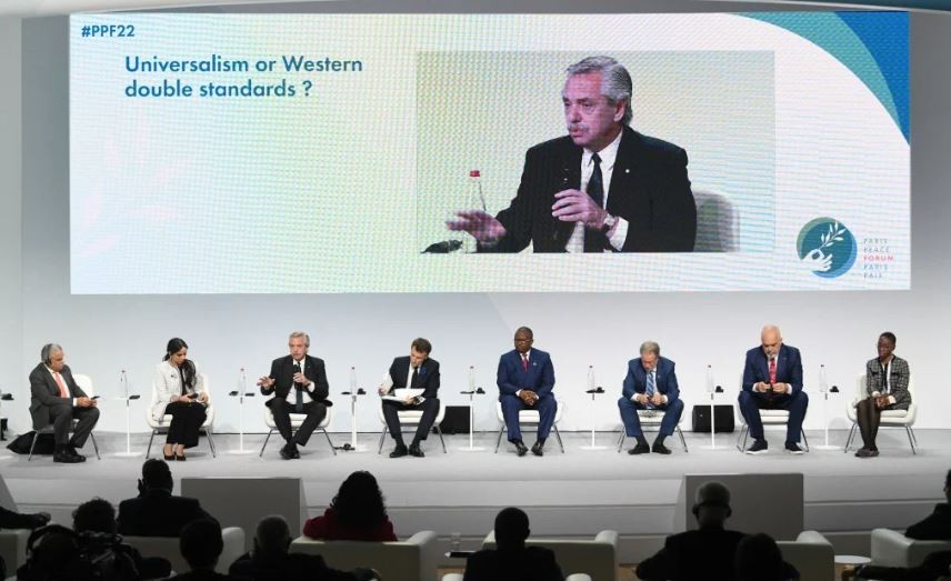 Alberto Fernández pidió que Ucrania y Rusia retomen el diálogo durante su participación en el Foro de París por la Paz | Política