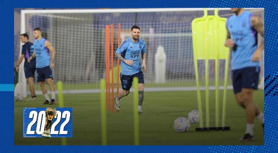 Pensando en México: Lionel Messi hizo kinesiología pero entrenó a la par de sus compañeros | Qatar 2022