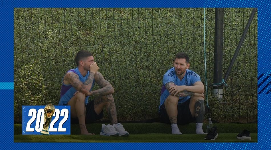 Los que no jugaron contra México entrenaron y Messi estuvo para acompañarlos | Qatar 2022