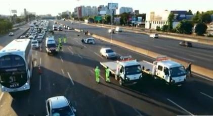 Choque múltiple entre cinco autos en la Panamericana | Actualidad