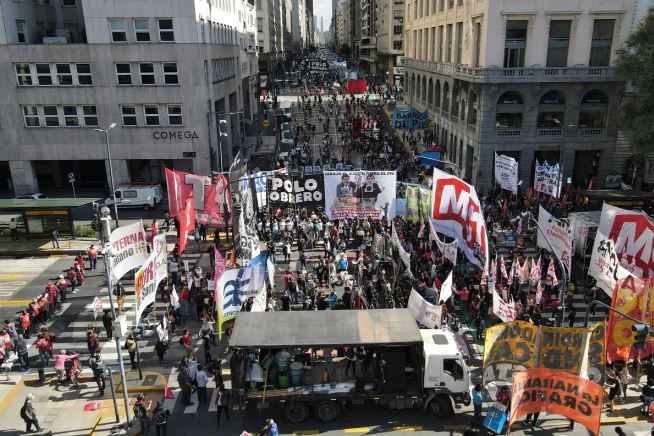 Barrios de Pie se moviliza en el centro porteño | Actualidad