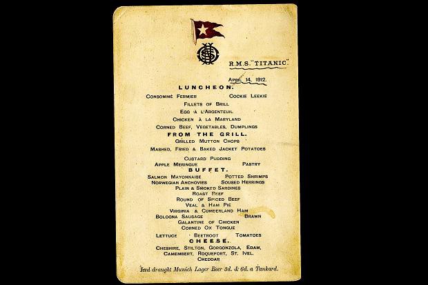Titanic: ¿Cuánto pagarías por el menú del restaurante? | Curiosidades