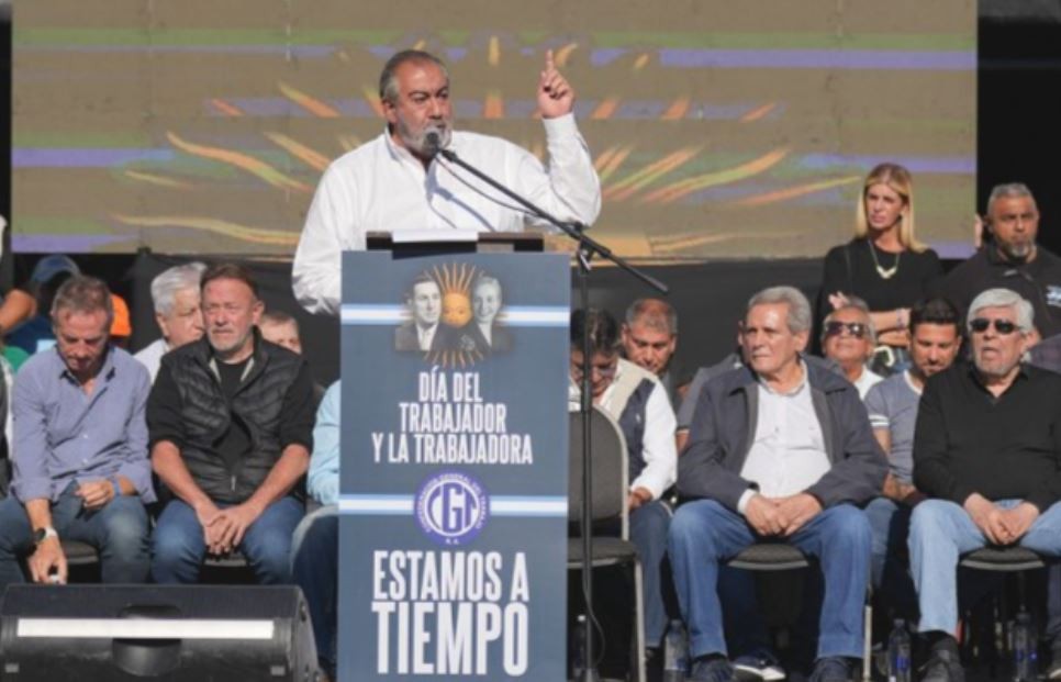 La CGT pidió un acuerdo político y la reducción de la jornada laboral en el acto por el Día del Trabajador | Política