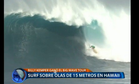 Surf sobre olas de 15 metros | Deportes