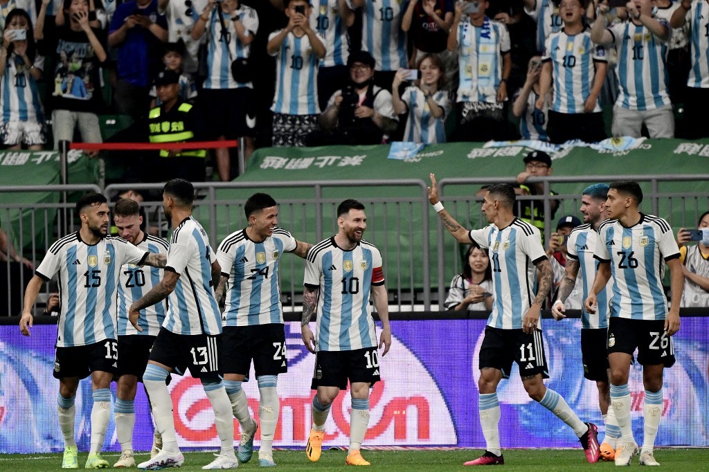 Argentina vs. Australia: Messi, con un golazo, abrió el marcador | Deportes