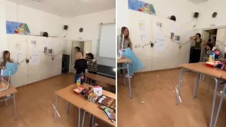 Video: le hicieron un festejo sorpresa a su profesora y ocurrió algo inesperado que se hizo viral | Redes