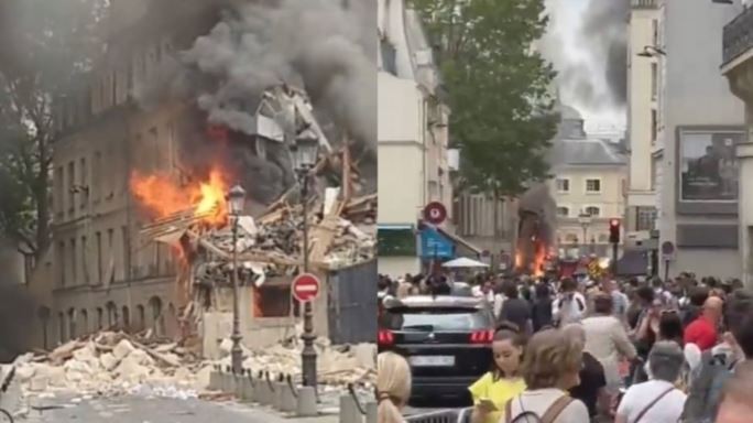 Explosión e incendio en París: testigos aseguraron que olieron gas | Internacionales