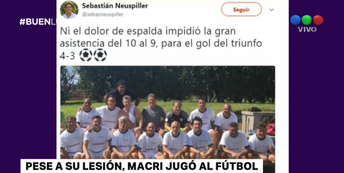 Pese a su lesión, Macri volvió a jugar al fútbol | Política