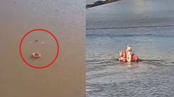 Prefectura rescató a una joven que cayó del Puente de la Mujer | Actualidad