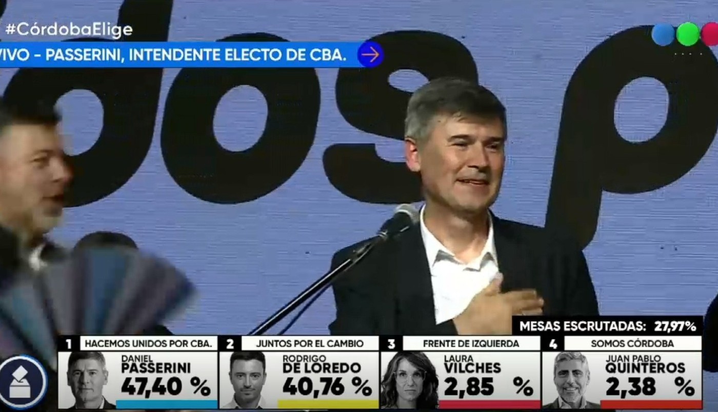 Córdoba: el oficialista Passerini se impuso ante Juntos por el Cambio | Elecciones 2023