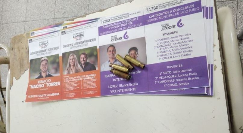 Chubut: encontraron cuatro balas en una boleta opositora | Política