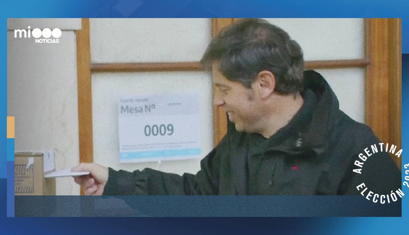 Votó Kicillof: "Estamos eligiendo para los próximos cuatro años y más allá" | Elecciones 2023