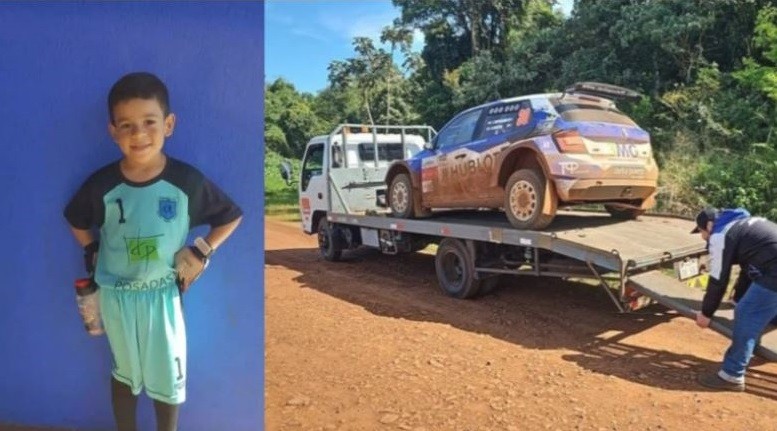 Se desprendió el neumático de un auto en el rally, rodó a una casa lindera y golpeó a un nene que murió | Actualidad