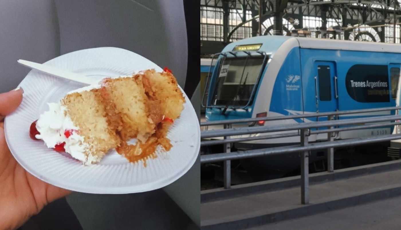 No podía festejar su cumpleaños por trabajo: su familia la sorprendió en el Tren Roca | Redes