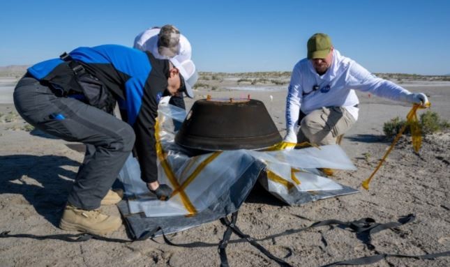 Cayó al desierto de Utah en paracaídas la primera muestra de un asteroide obtenida por la NASA | Internacionales