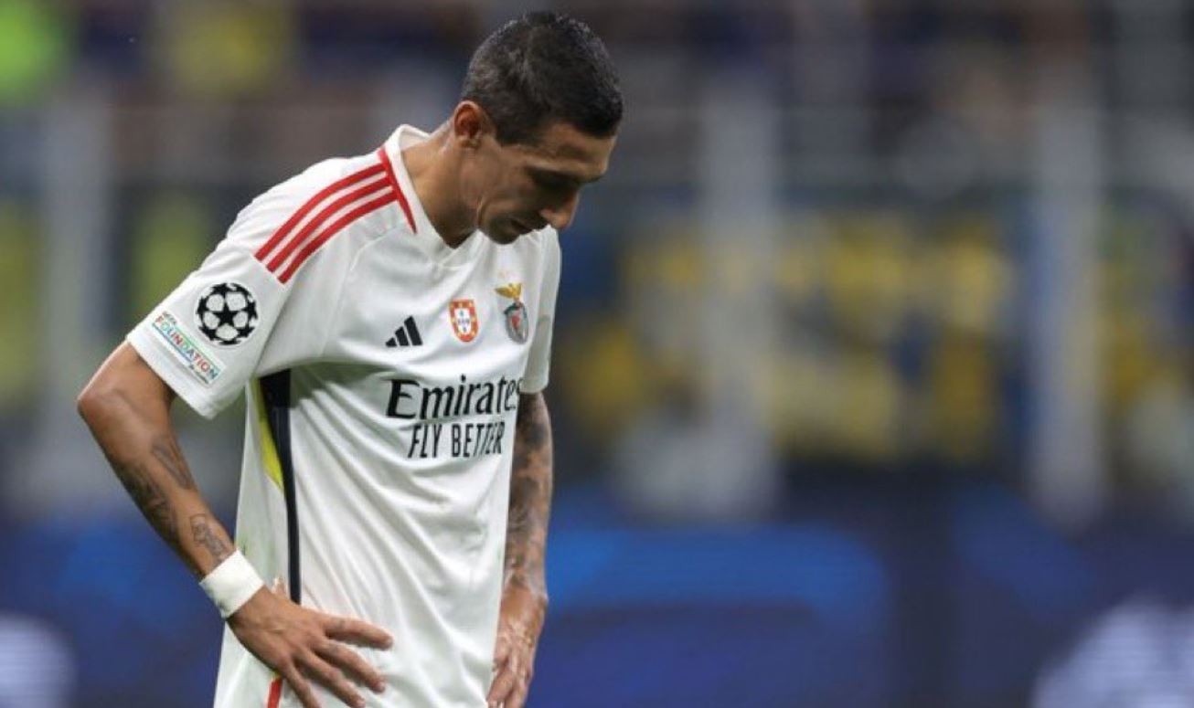 Alarma para la Selección: Di María salió con una molestia en la derrota de Benfica ante Inter | Deportes