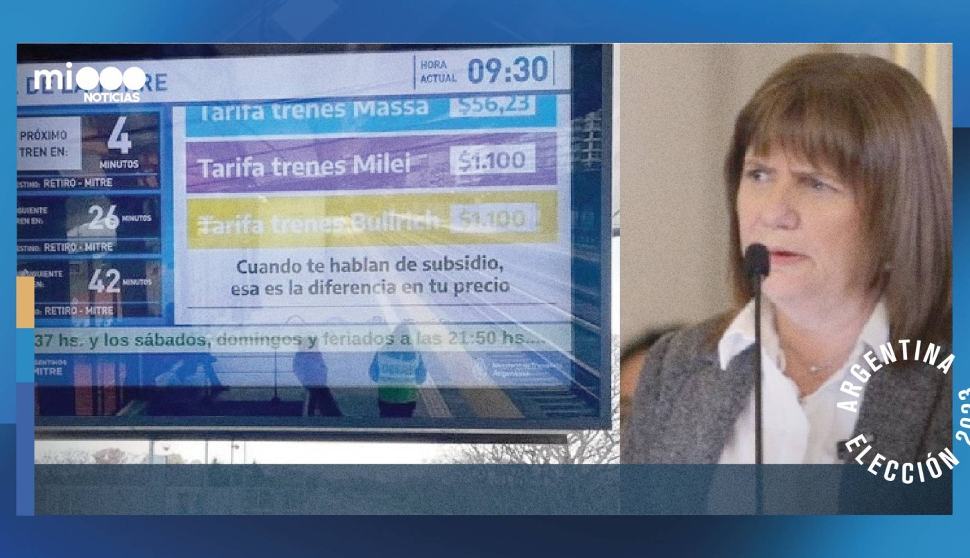"Das vergüenza": Bullrich acusó a Massa de hacer "campaña sucia" en el transporte público | Elecciones 2023