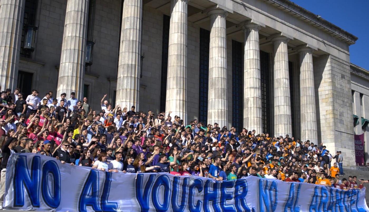 La Federación Universitaria Argentina hizo un acto contra la educación arancelada y los vouchers | Actualidad