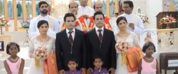 Boda al cuadrado: curas gemelos casan a hermanos gemelos con hermanas gemelas en India | Curiosidades