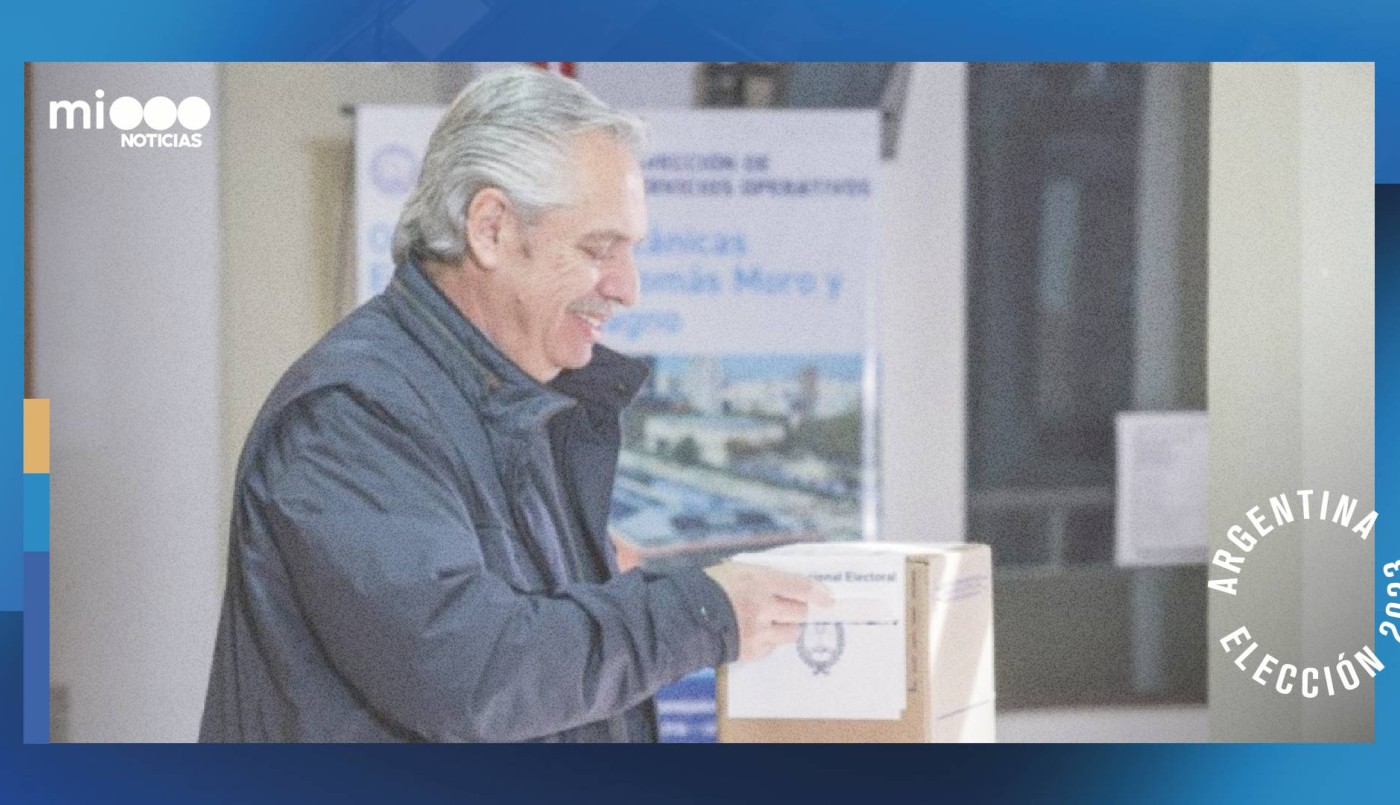 Votó Alberto Fernández y no quiso responder preguntas: "Que sea un día de felicidad para los argentinos" | Elecciones 2023
