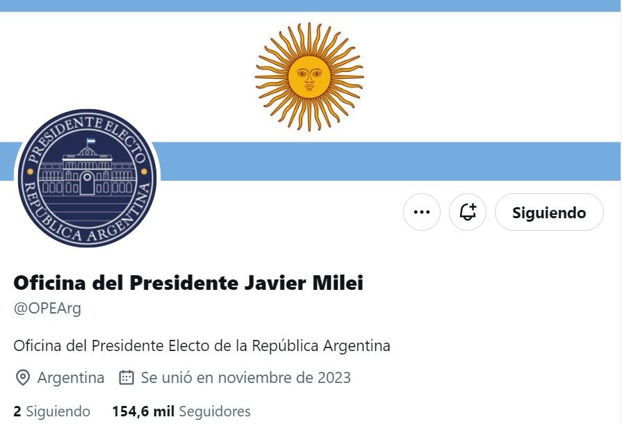 Milei concentrará su comunicación oficial en una cuenta de la red social X | Política