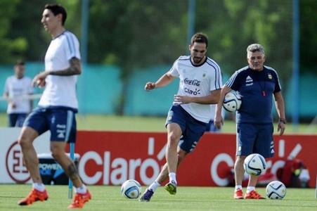 El equipo del Tata: el técnico puso a Higuaín y Agüero juntos en la práctica | Deportes