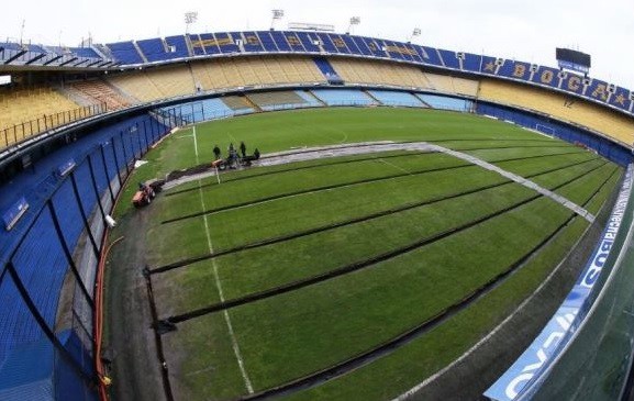 Continúan los trabajos de Boca para mejorar el campo de la Bombonera | Deportes