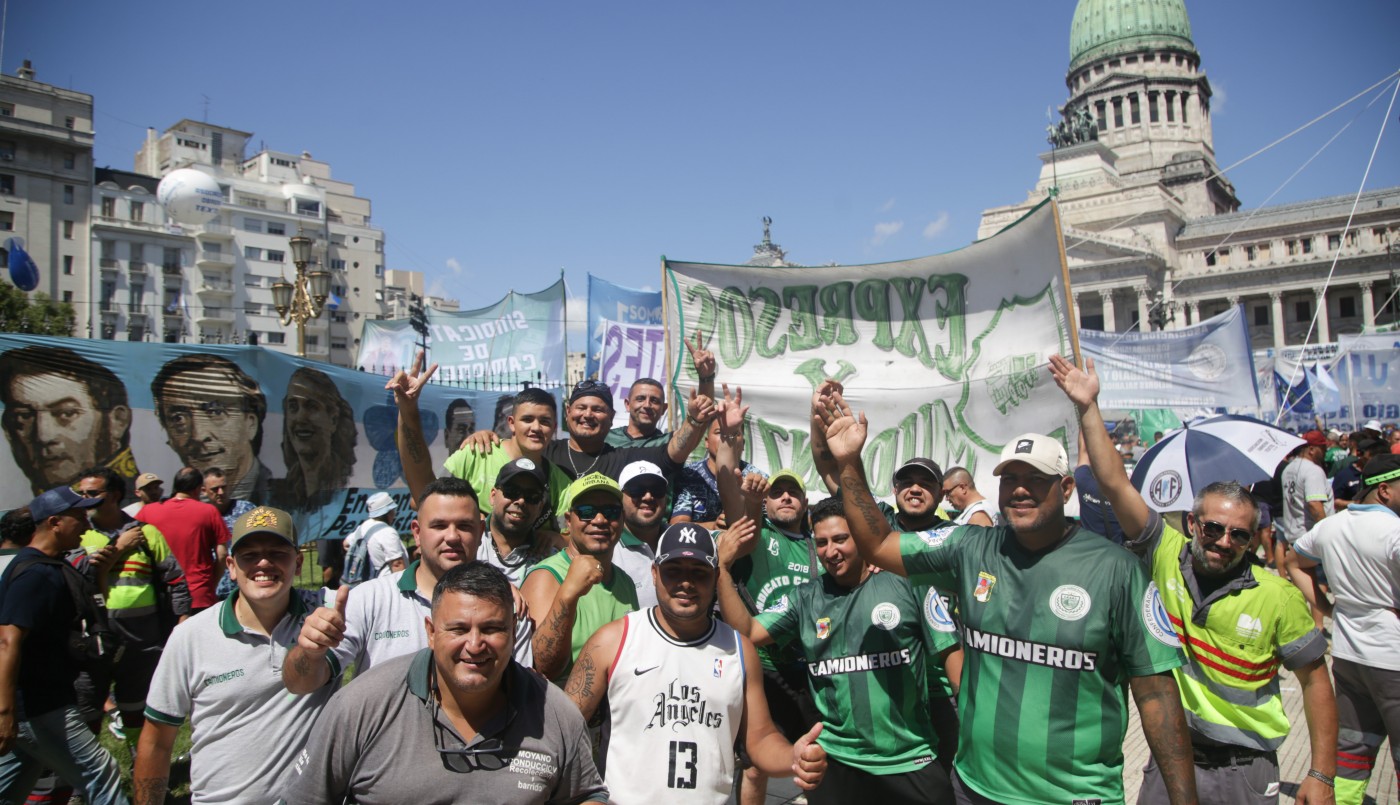 Desde la marcha de la CGT, Facundo Moyano reclamó: "El paro tenía que hacerse hace dos años" | Política