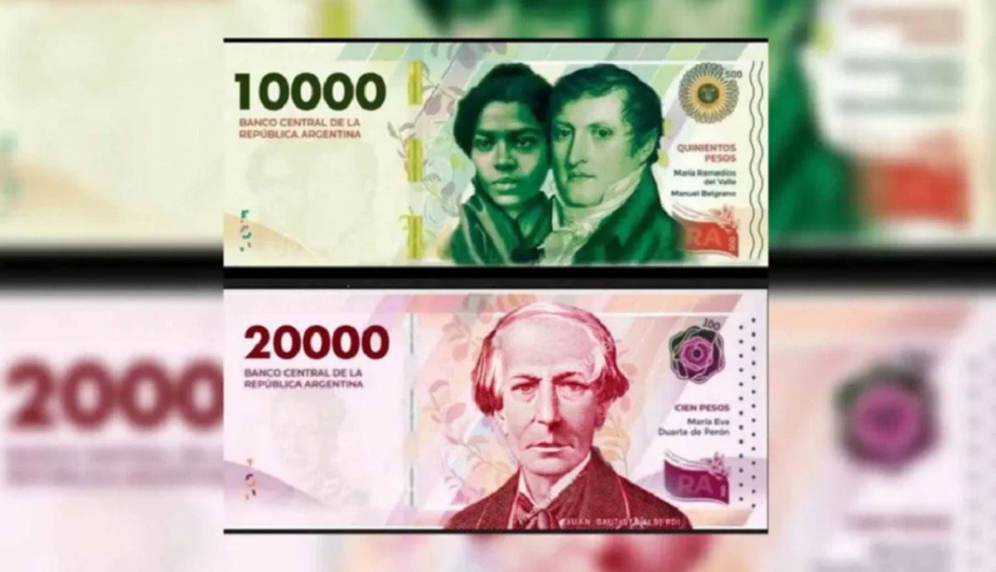 El Banco Central anunció cuándo comenzarán a circular los billetes de $10.000 y $20.000 | Economía