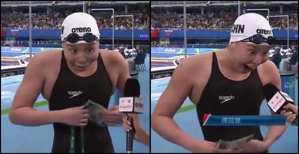 #Rio2016 La nadadora china que se sorprende con su triunfo es la reina de las redes sociales | Deportes